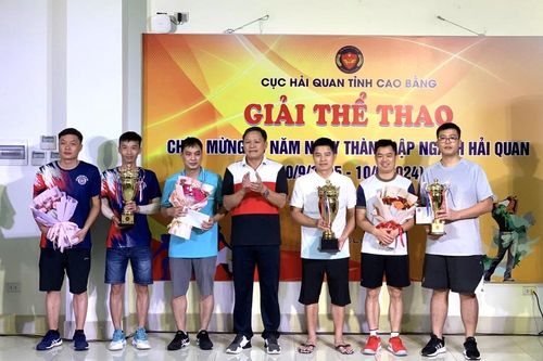 Bế mạc giải thể thao chào mừng 79 năm Ngày thành lập ngành Hải quan (10/9/1945 - 10/9/2024)