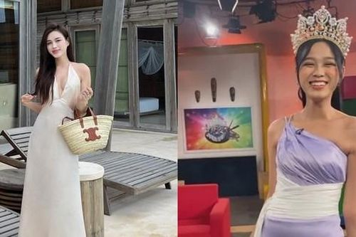 Hoa hậu Đỗ Thị Hà thăng hạng phong cách thấy rõ chỉ qua một chiếc váy lụa