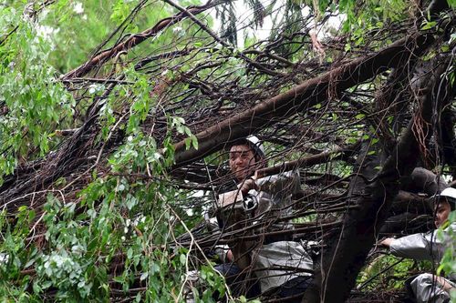 Hà Nội huy động hàng nghìn chiến sĩ khắc phục hậu quả sau bão số 3