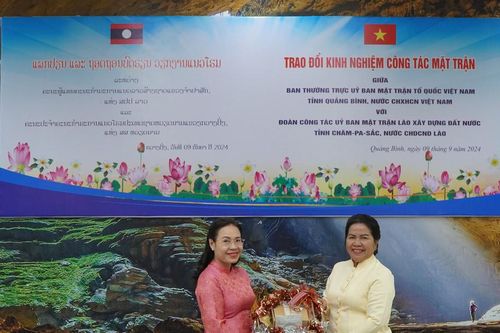 Mặt trận Quảng Bình và Chăm-pa-sắc trao đổi kinh nghiệm công tác đại đoàn kết dân tộc