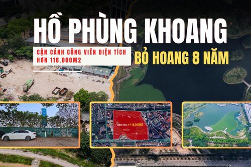 Cận cảnh công viên hồ điều hòa diện tích hơn 118.000m2 bỏ hoang 8 năm