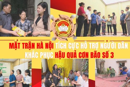 Mặt trận tích cực hỗ trợ người dân khắc phục hậu quả cơn bão số 3