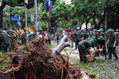 Khi bão lớn quét qua Thủ đô