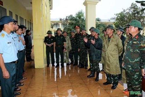 Đoàn công tác số 3 Bộ Quốc phòng kiểm tra công tác phòng, chống lụt bão trên địa bàn Quân khu 3