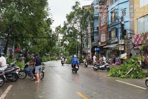 Khắc phục hậu quả sau bão: Các tuyến đường ở Hà Nội đã lưu thông thông suốt