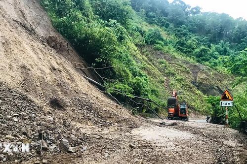 Điện Biên: Nhiều tuyến giao thông bị hư hại, sạt lở do ảnh hưởng bão số 3