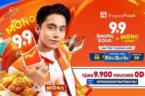 ShopeeFood 'mách kế' cho fan của Mono cách đi tìm tình yêu thành công với 'Đại tiệc siêu deal'