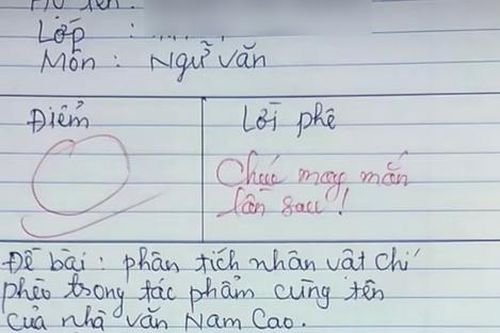 Bài văn phân tích Chí Phèo nhận 0 điểm, đọc nội dung ai cũng đồng tình với giáo viên