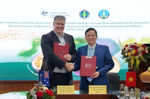 Lễ công bố xuất khẩu chanh leo sang Australia