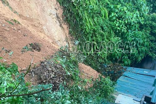 Sạt lở đất ảnh hưởng đến gần 20 hộ dân tại phường Nam Cường
