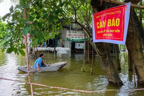Hà Nội báo động lũ trên sông Tích, cảnh báo lũ trên sông Bùi