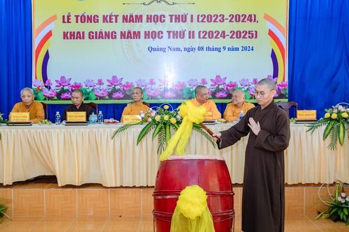Quảng Nam: Trường Trung cấp Phật học tỉnh tổng kết và khai giảng năm học mới 2024-2025