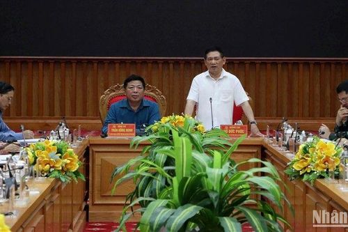 Phó Thủ tướng Hồ Đức Phớc kiểm tra phòng chống, ứng phó thiên tai tại Cao Bằng