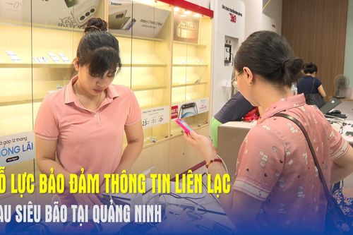 Nỗ lực bảo đảm thông tin liên lạc sau siêu bão Yagi tại Quảng Ninh