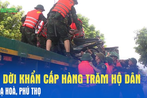 Di dời khẩn cấp hàng trăm hộ dân ở Hạ Hòa, Phú Thọ