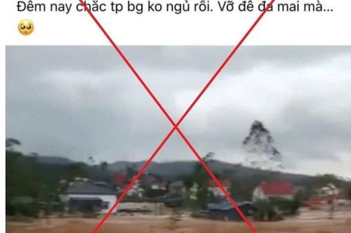 Xử lý trường hợp đăng tải thông tin sai sự thật về vỡ đê