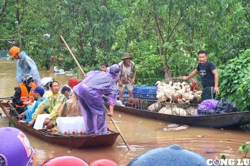 Hà Nội: Nước sông Hồng dâng nhanh, nhiều nơi ngập trong 'biển nước'