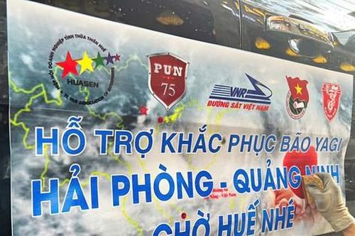 Hình ảnh hội nhóm từ thiện miền Trung ra Bắc hỗ trợ khắc phục hậu quả bão số 3