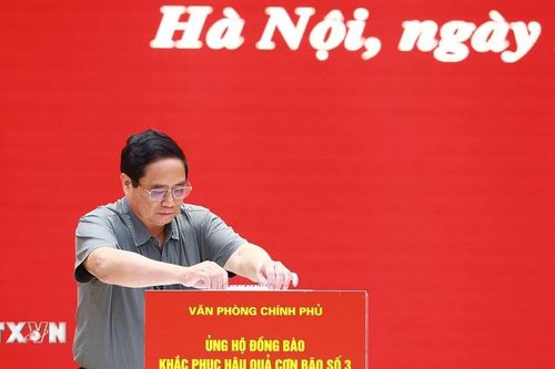 Văn phòng Chính phủ ủng hộ đồng bào khắc phục hậu quả cơn bão số 3