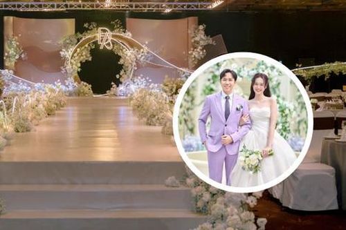 Không gian tràn ngập hoa, đẹp tựa cổ tích trong đám cưới Anh Đức