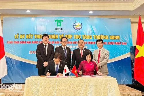 Đồng Nai ký kết hợp tác tăng trưởng xanh với thành phố Kobe, Nhật Bản