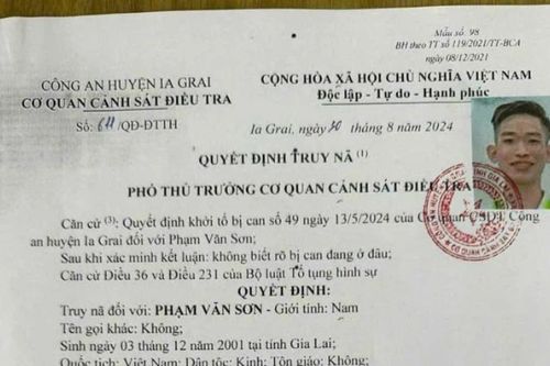 Công an huyện Ia Grai truy nã đối tượng gây rối trật tự công cộng