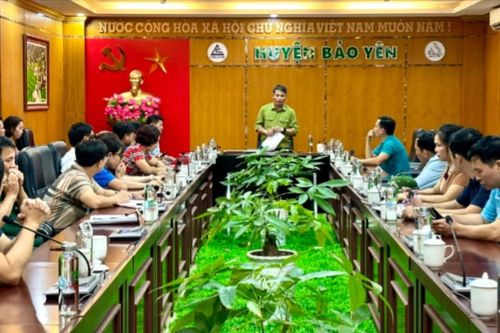 Bảo Yên họp khẩn triển khai công tác khắc phục hậu quả thiên tai