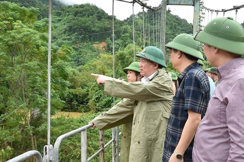 Bắc Kạn: Phó Thủ tướng Hồ Đức Phớc kiểm tra, chỉ đạo công tác phòng, chống mưa lũ