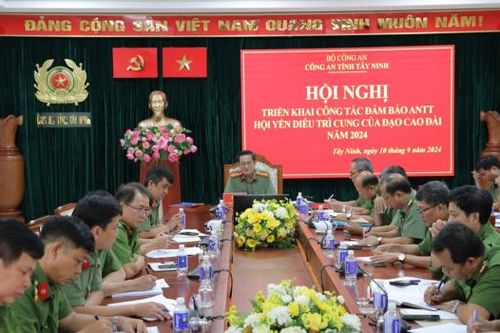 Triển khai phương án đảm bảo an ninh, trật tự Đại lễ hội yến Diêu Trì Cung