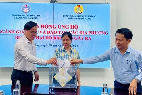 Ngành Giáo dục Đà Nẵng vận động ủng hộ đồng bào các tỉnh phía Bắc khắc phục hậu quả bão số 3