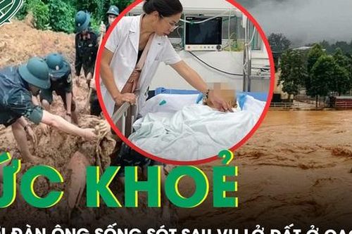 Sức khỏe người đàn ông sống sót sau vụ lở đất cuốn phăng xe khách ở Cao Bằng
