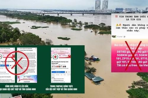 Xuất hiện nhiều tin giả, kêu gọi từ thiện để lừa đảo trong đợt mưa lũ ở miền Bắc