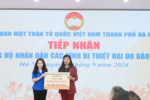 Hà Nội: Tiếp nhận hơn 26 tỷ đồng ủng hộ nhân dân các tỉnh bị thiệt hại do bão lũ