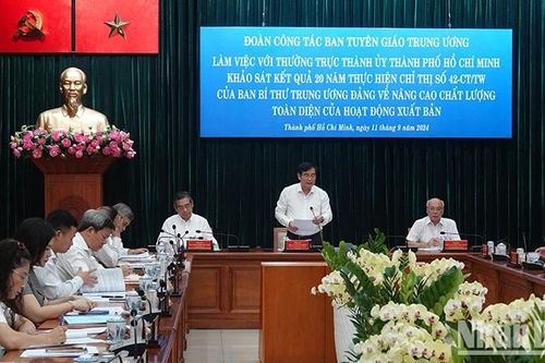 Thành phố Hồ Chí Minh cần củng cố, nâng cao nguồn lực các đơn vị xuất bản, in, phát hành
