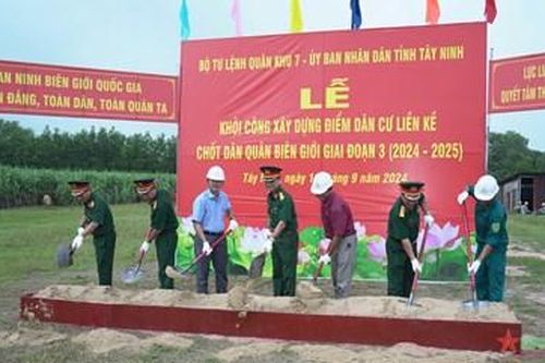 Xây dựng 30 căn nhà điểm dân cư liền kề chốt dân quân biên giới tỉnh Tây Ninh