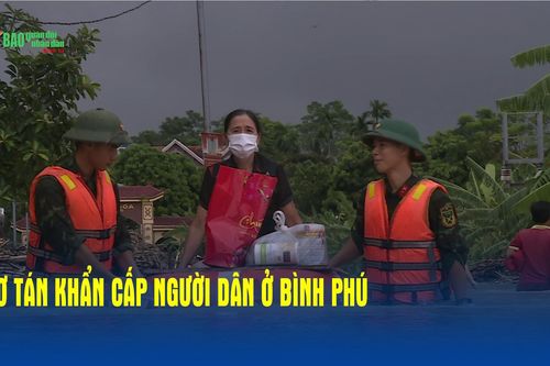 Sơ tán khẩn cấp người dân ở Bình Phú