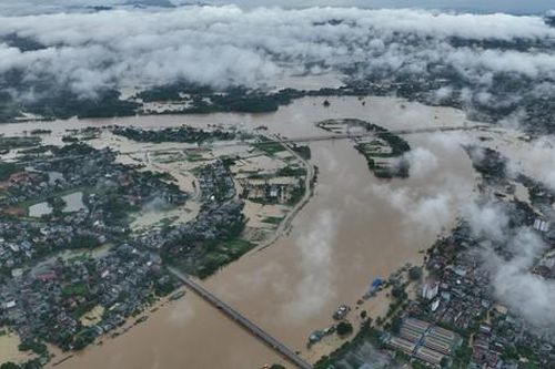 Toàn cảnh TP. Tuyên Quang chìm trong biển nước