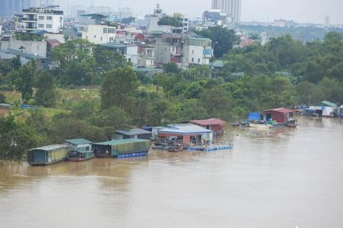 Lũ trên sông Thao ở Yên Bái trên mức lịch sử 1968, lũ trên sông Hồng vượt báo động 2