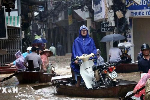Hà Nội: Mưa lớn làm tràn bờ bao ở nhiều huyện, sẵn sàng sơ tán người dân