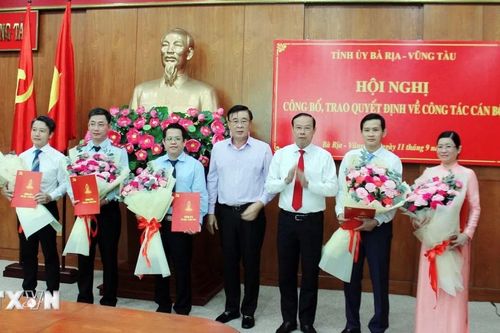 Bà Rịa-Vũng Tàu: Điều động, bổ nhiệm nhiều cán bộ lãnh đạo, quản lý chủ chốt