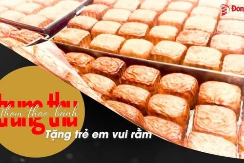 Thơm thảo bánh trung thu dành tặng trẻ vui rằm