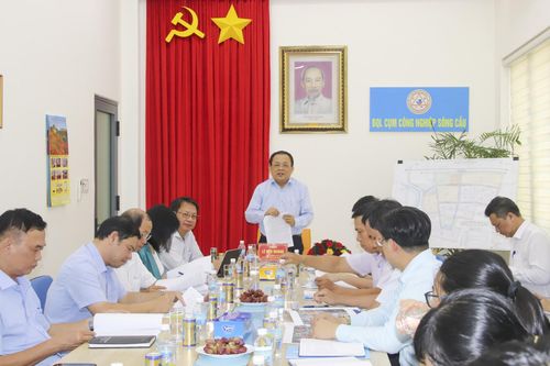 Phó Chủ tịch Thường trực UBND tỉnh Lê Hữu Hoàng làm việc với huyện Khánh Vĩnh và Cụm công nghiệp Sông Cầu