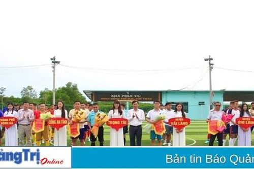 Khai mạc Giải vô địch môn Bóng đá 7 người tỉnh Quảng Trị năm 2024