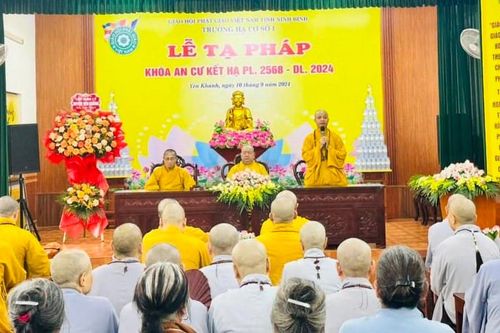 Ninh Bình: Các trường hạ tạ pháp kết thúc khóa hậu An cư kiết hạ Phật lịch 2568
