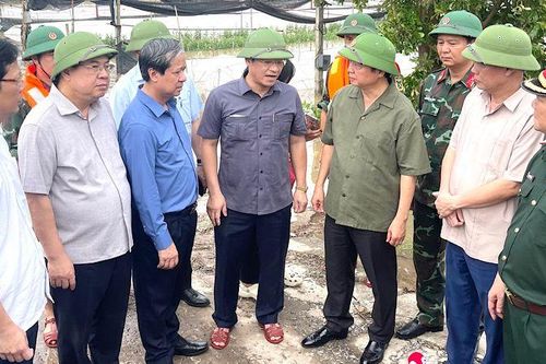 Phó Thủ tướng Chính phủ Trần Hồng Hà kiểm tra, chỉ đạo khắc phục thiên tai tại Nam Định