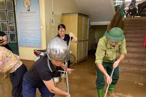 Trường học ở Lào Cai khẩn trương khắc phục hậu quả mưa lũ