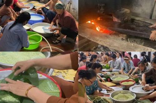 Ấm lòng người dân Hà Nội gói hàng nghìn chiếc bánh chưng gửi người dân vùng lũ