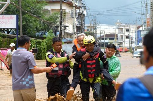Mưa sau bão Yagi gây ngập lụt tại Thái Lan