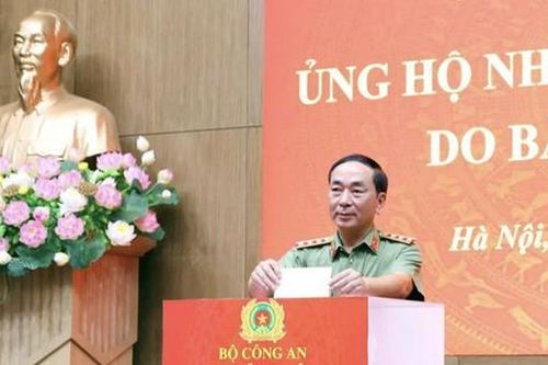 Bộ Công an phát động ủng hộ nhân dân bị thiệt hại do bão số 3