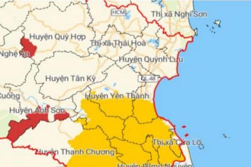 Cảnh báo ngập lụt ở Nghệ An